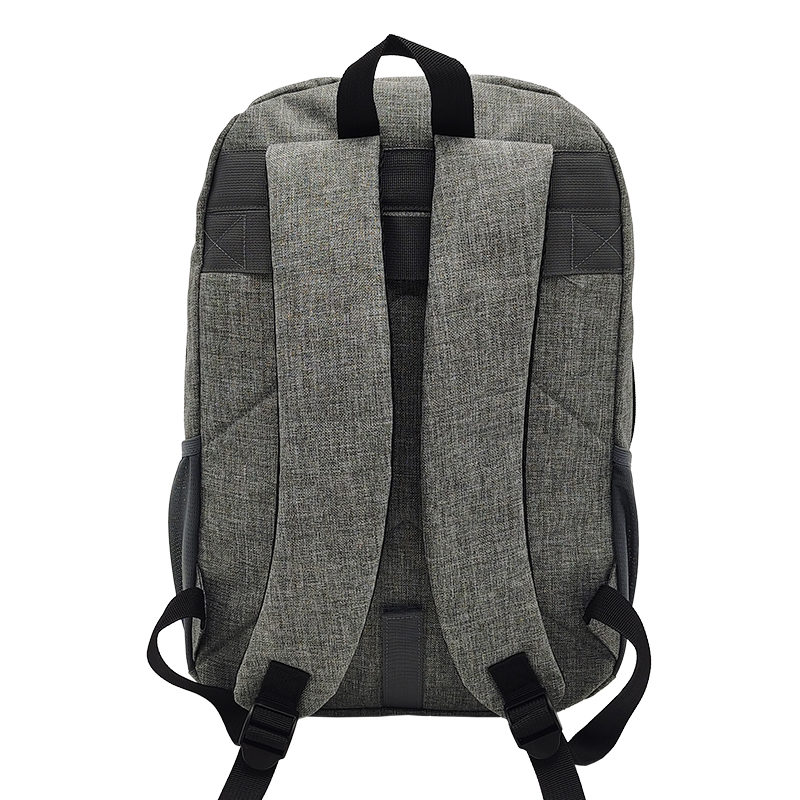 MOCHILA TRIPLE COMPARTIMENTO JEANS GRAY
