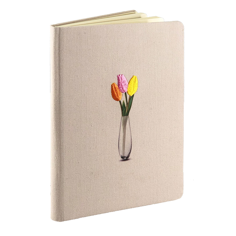 NOTEBOOK BORDADO (21BL) - SURTIDO EXPOSITOR 12PZS.