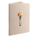 NOTEBOOK BORDADO (21BL) - SURTIDO EXPOSITOR 12PZS.