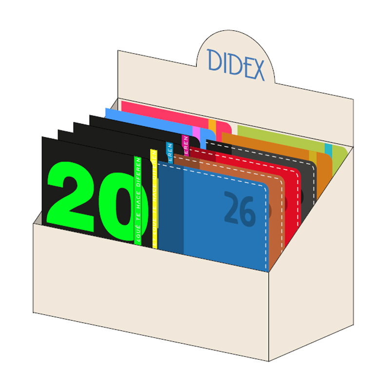 EXPOSITOR  12 AGENDAS  SURTIDAS 21DZ 2026