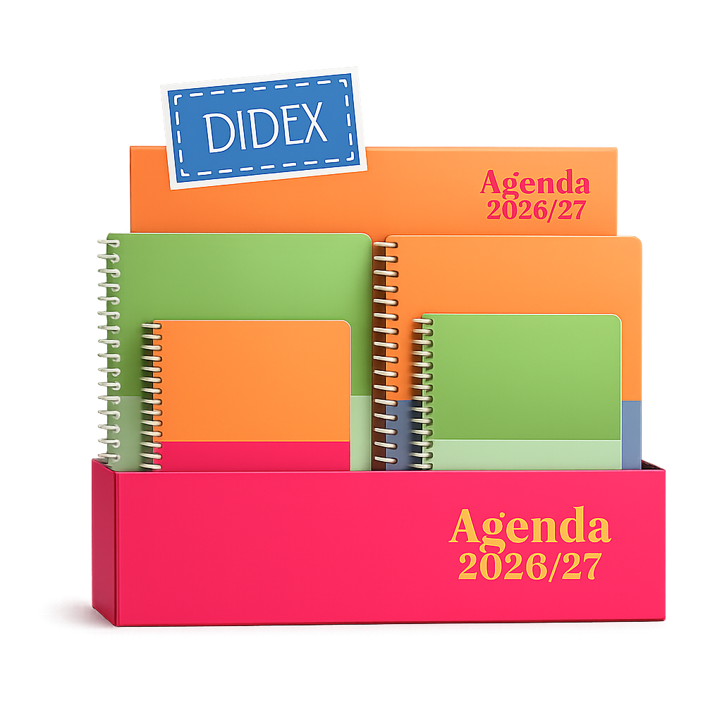 DISPLAY AGENDAS ESCOLAR BB 2026-27