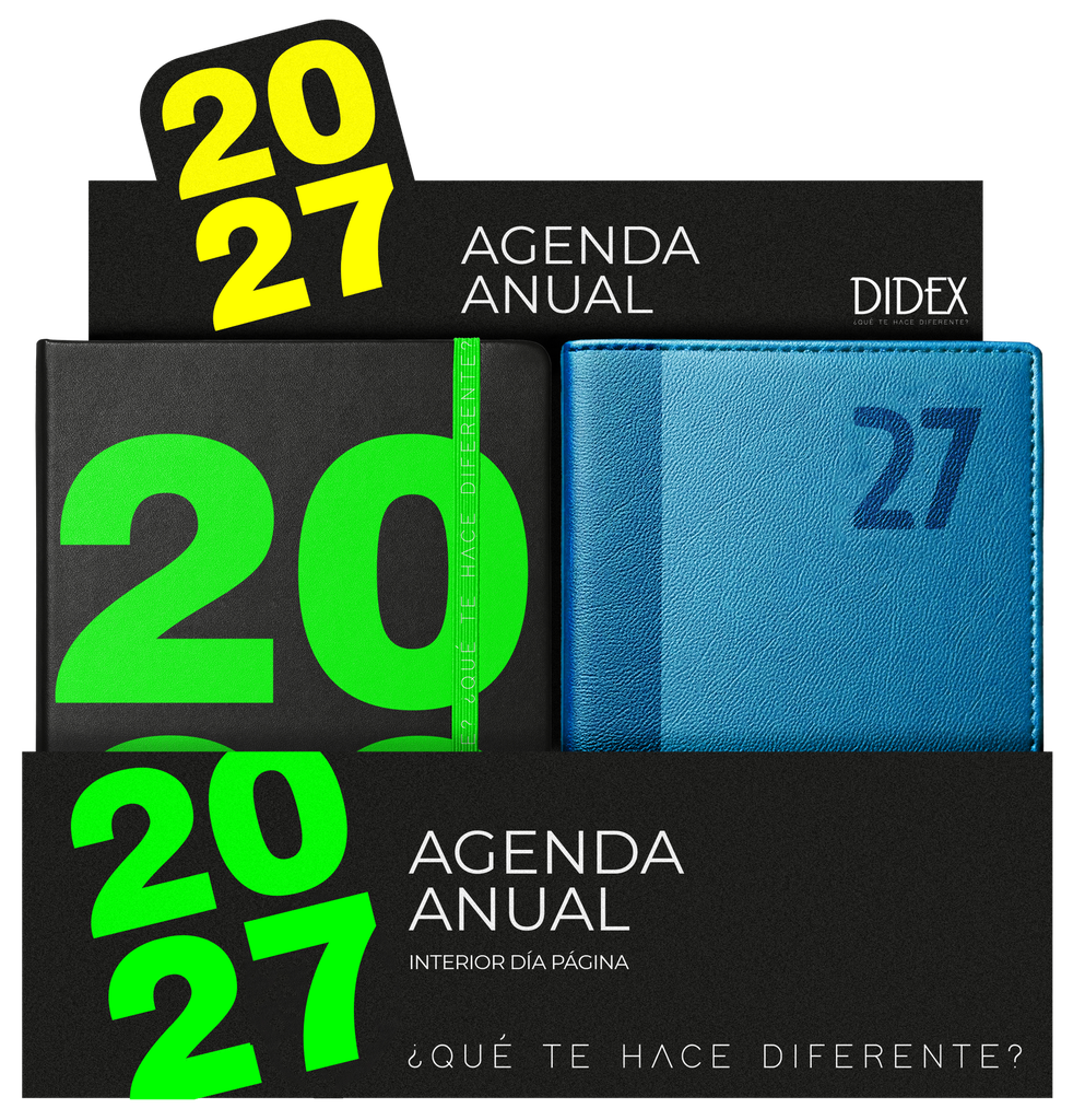 EXPOSITOR 12 AGENDAS SURTIDAS 21DZ 2027