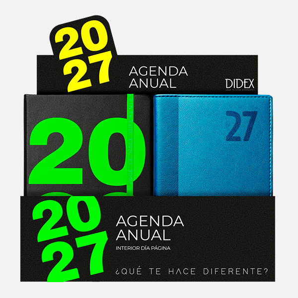 EXPOSITOR 12 PCS. AGENDAS SURTIDAS 21DZ 2027