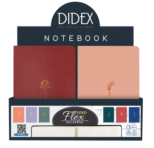 NOTEBOOK FLEX GOLD (21BL)