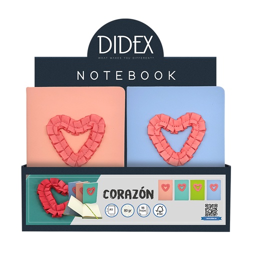 NOTEBOOK CORAZON (21BL) 