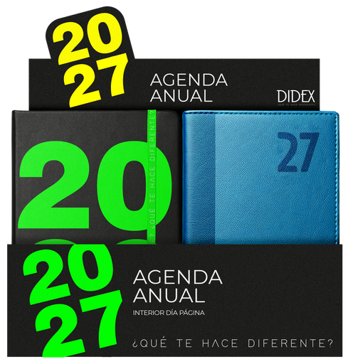 [25004068] EXPOSITOR 12 PCS. AGENDAS SURTIDAS 21DZ 2027