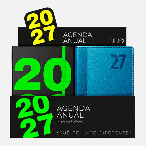 [25004068] EXPOSITOR 12 PCS. AGENDAS SURTIDAS 21DZ 2027